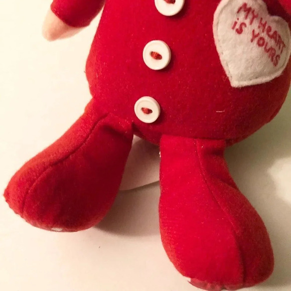 Vintage 1990 American Greetings Ziggy Valentines Day Plush Soft Doll - Picture 12 of 15